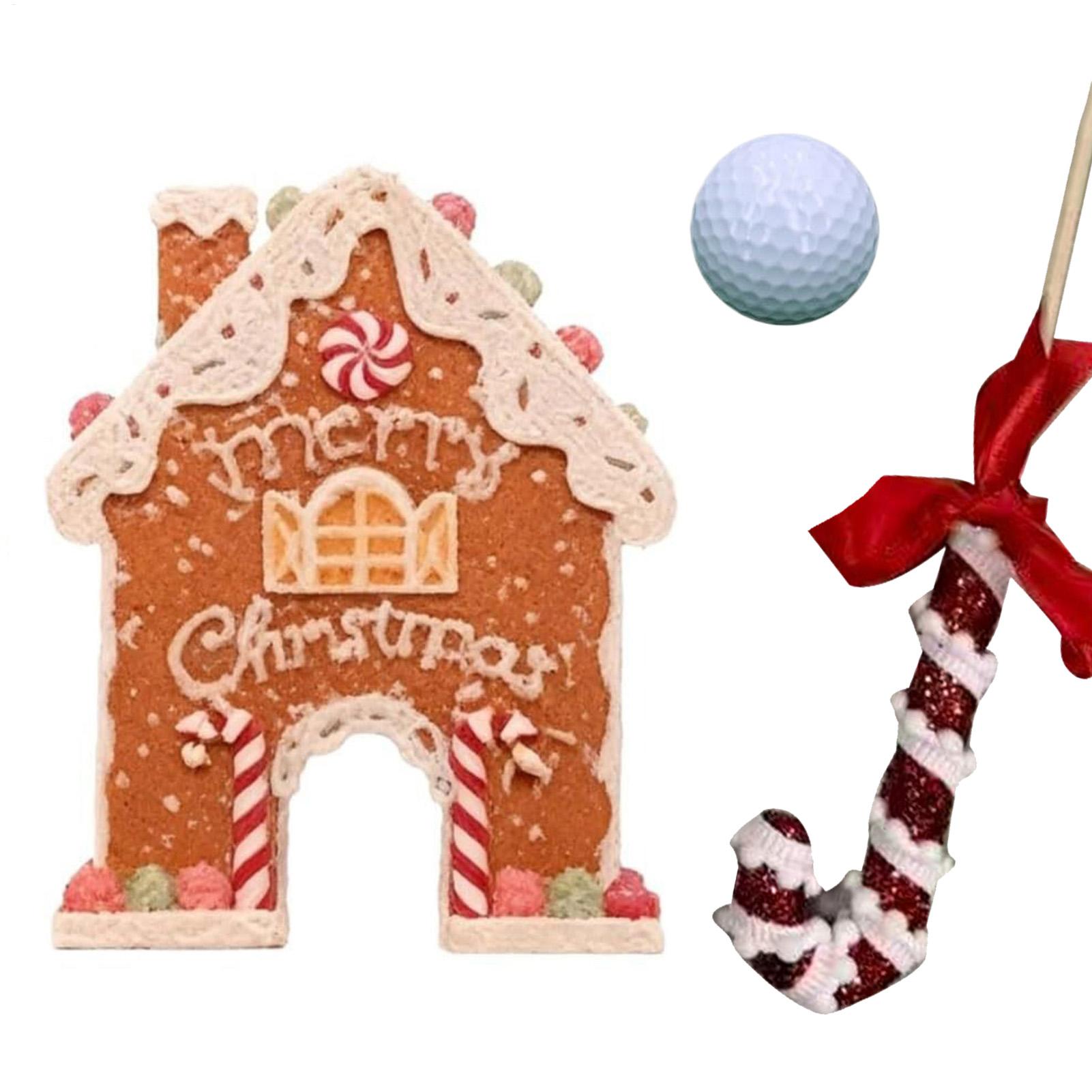 Party Games Golf - Kerstfeestspelletjes Buiten Speelgoed Snoepstok Bal Peperkoekhuis