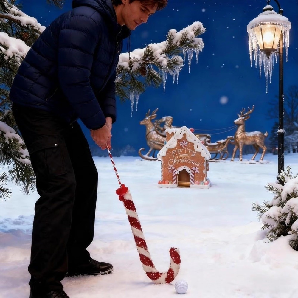 Party Games Golf - Candy Cane Club Gingerbread Golfspelset Golfballen