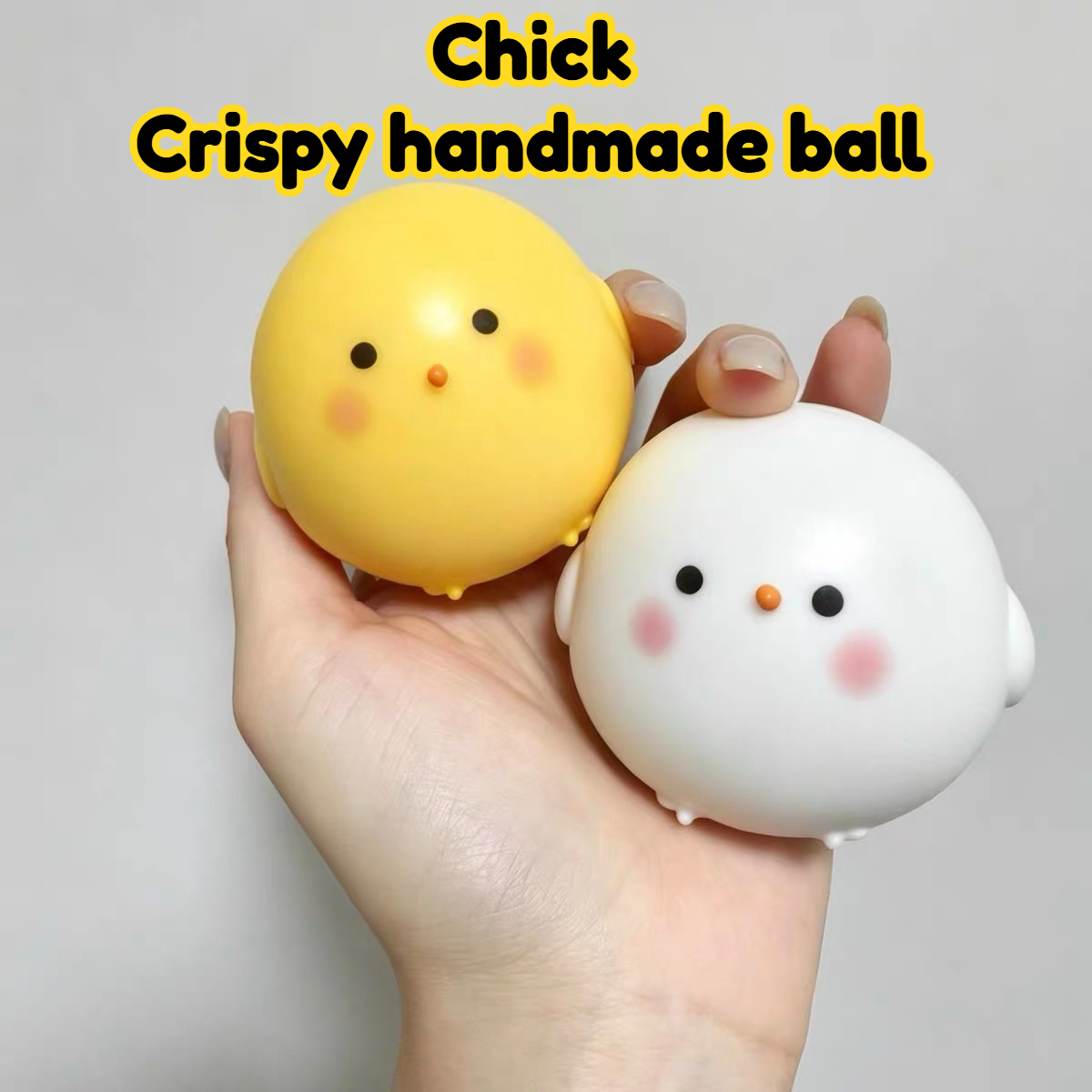 Party Games Ideas - Knapperige Bal Schattig Klein Geel-Wit Kipje