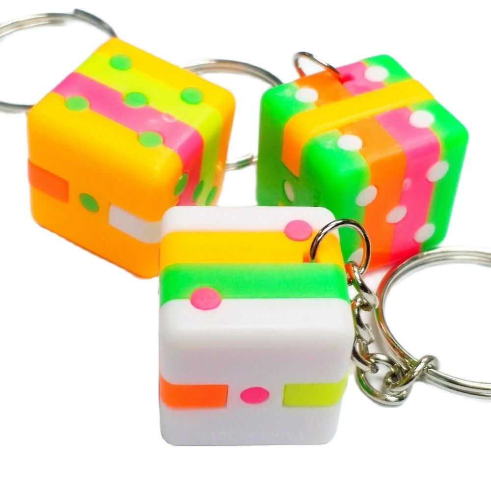 Party Games Gamecube - 10Pc 2cm Puzzel Dobbelstenen Kubus Sleutelhanger