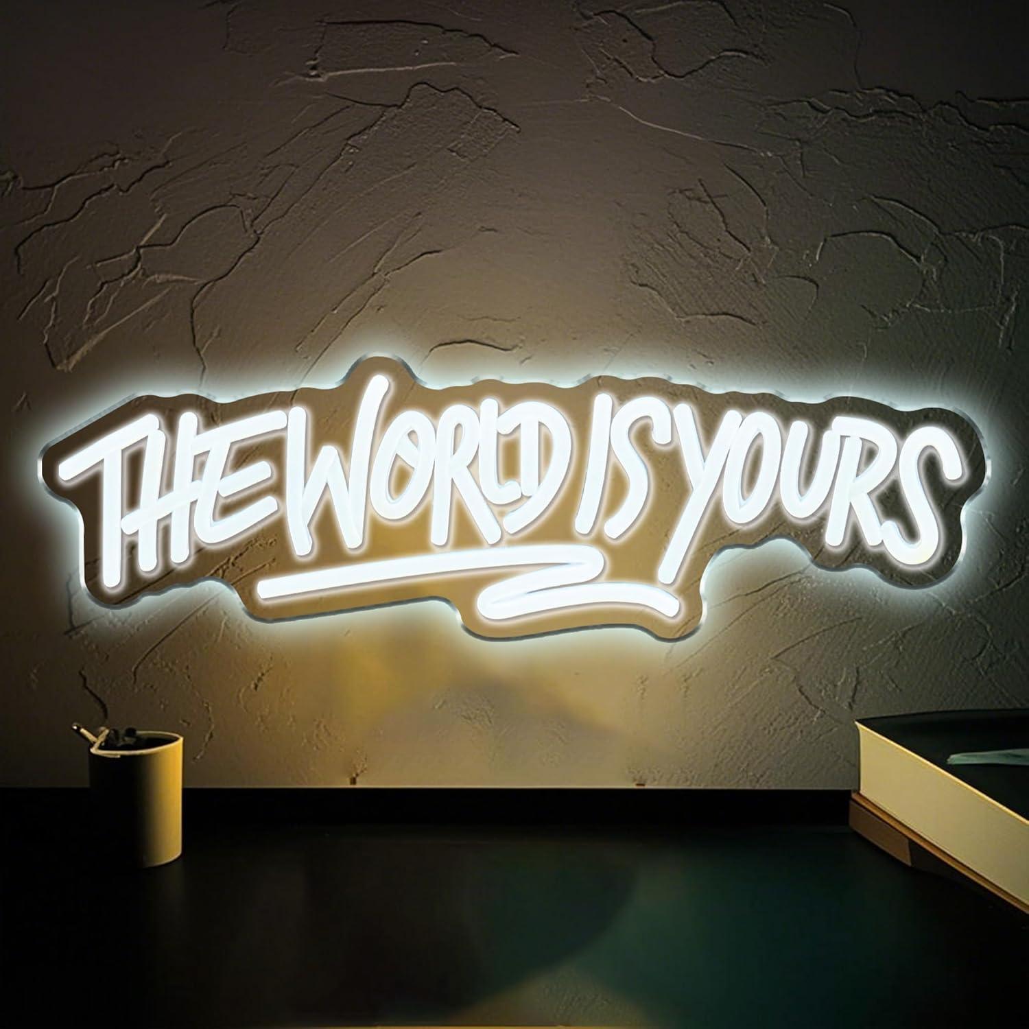 Party Games Birthday - De wereld is van jou Neonbord