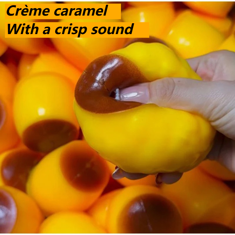 Party Games Ideas - //Crispy Sound Caramel Pudding Knijpspeelgoed Zelfgemaakt