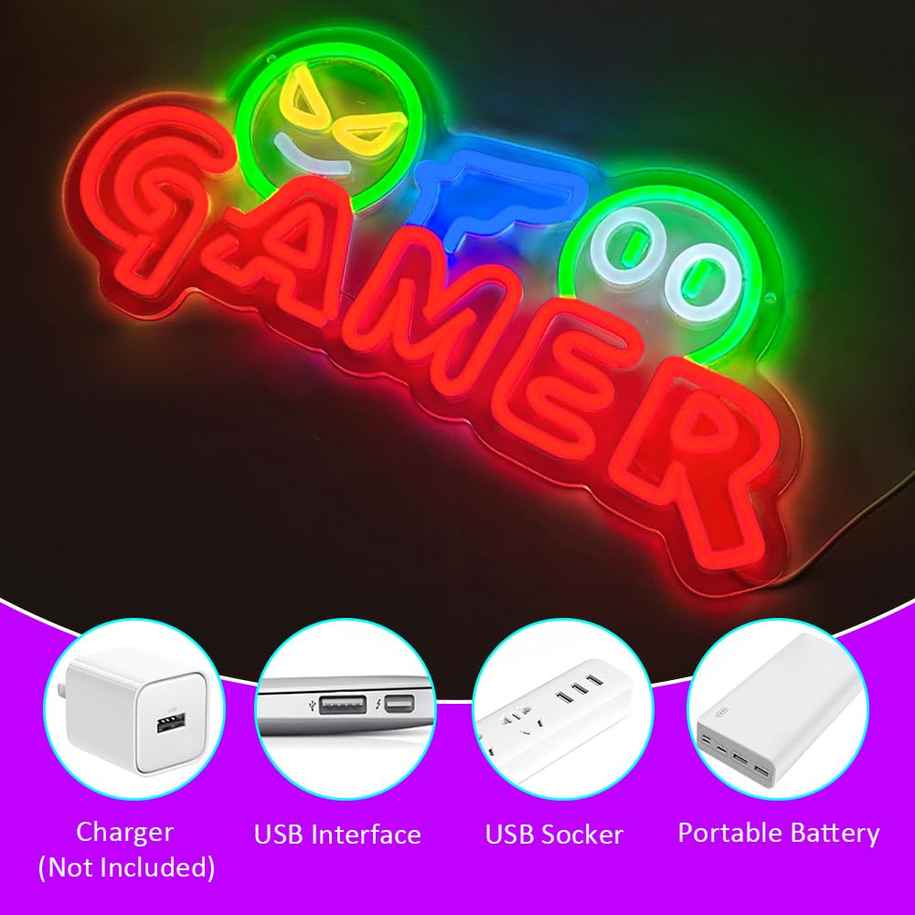 Gamer Neon Sign LED Wandlamp A - Party Games Birthday recensie en prijs