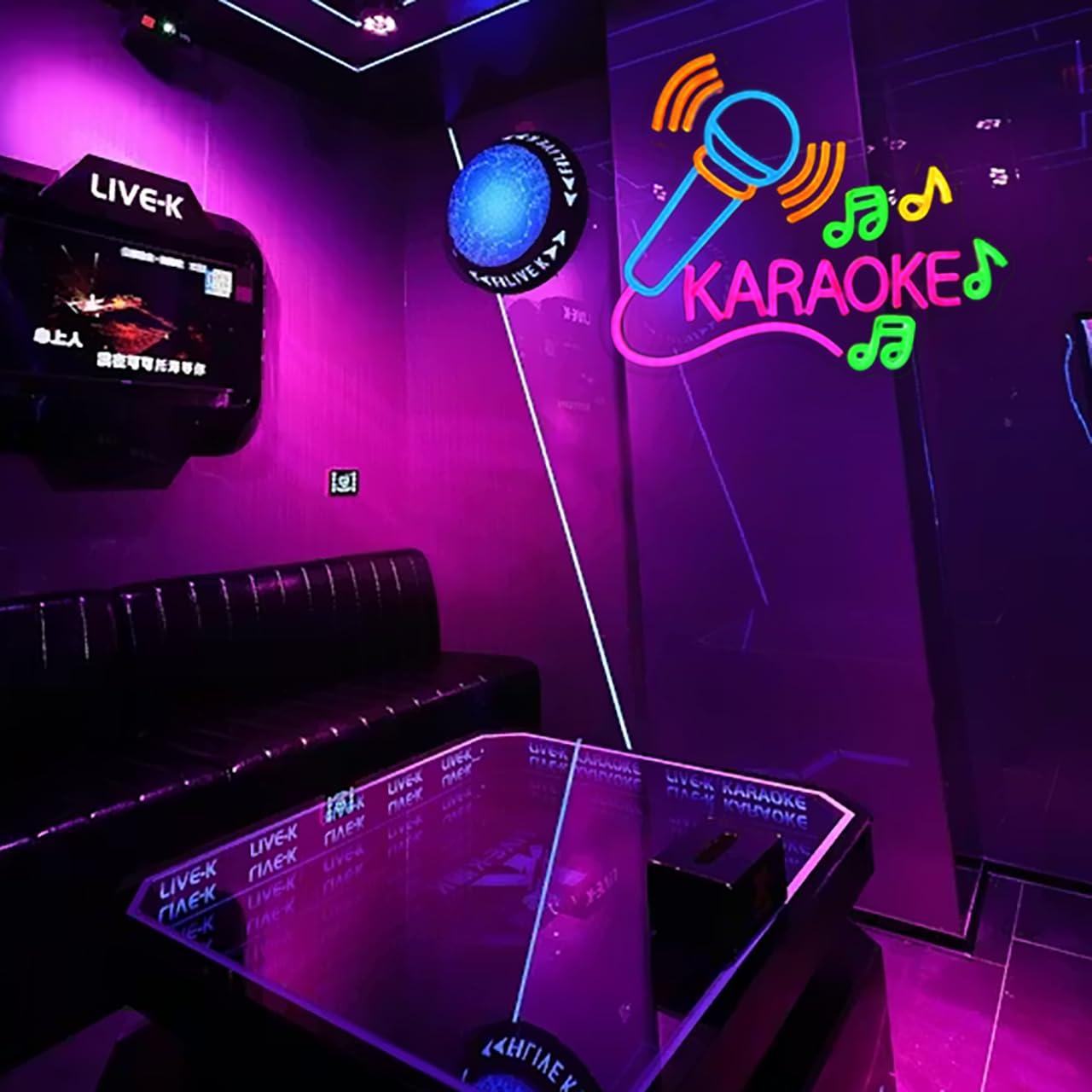 Karaoke Microfoon Neonbord Dim - Party Games Night recensie en prijs