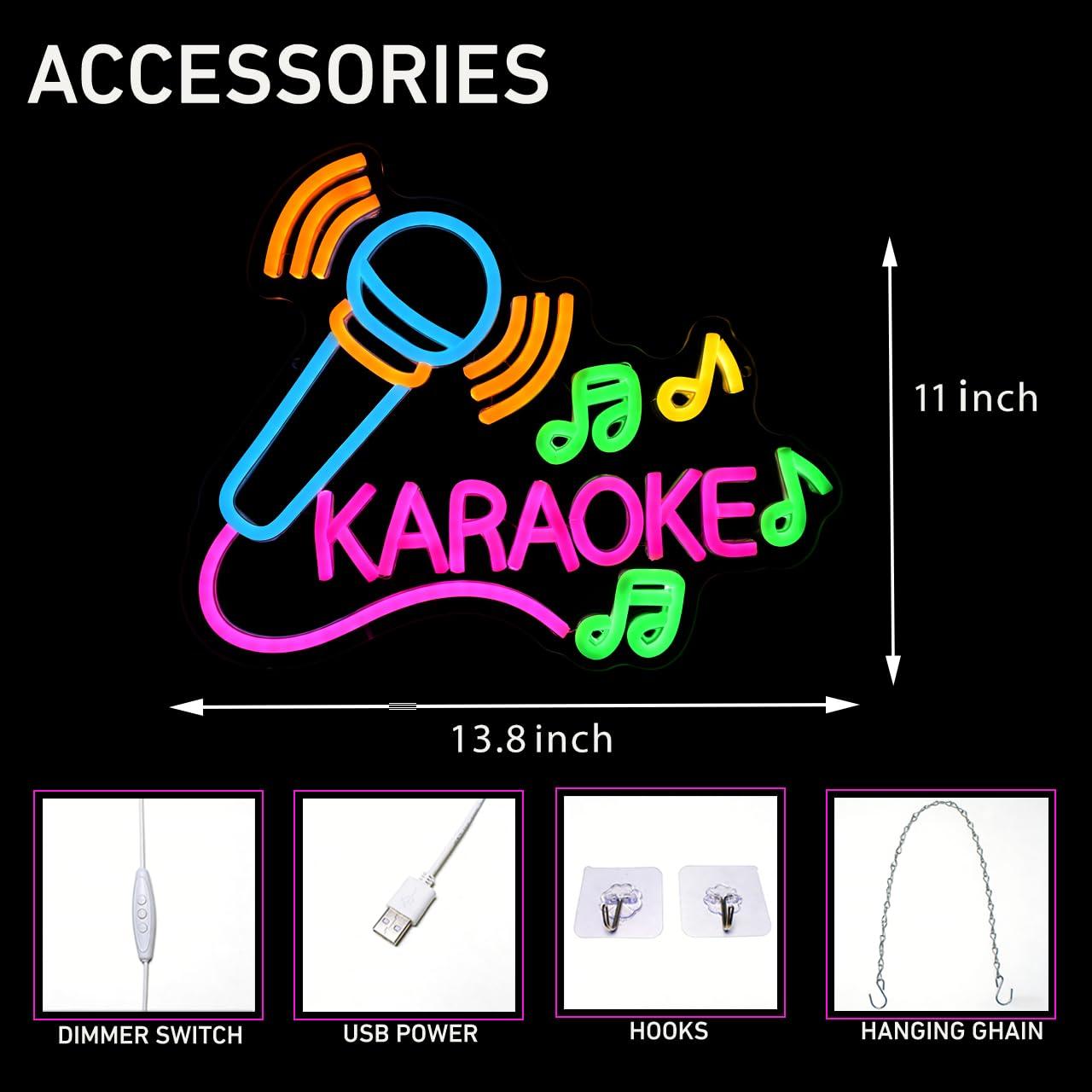 Karaoke Microfoon Neonbord Dim - Party Games Night recensie en prijs