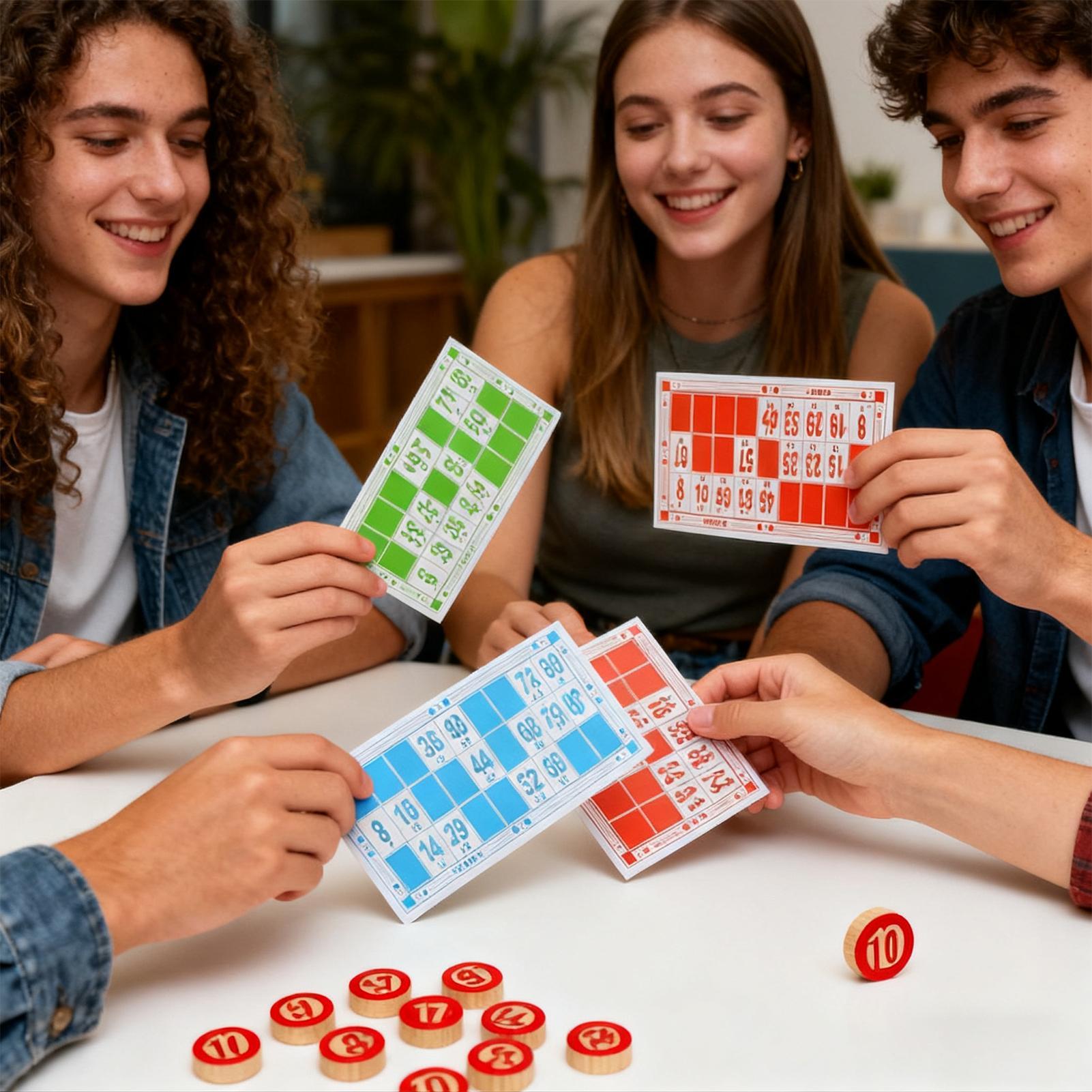 Vintage houten bingospelset Gr - Party Games Easy recensie en prijs