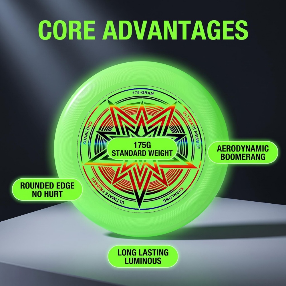 Glow-in-the-dark frisbee 175g  - Frisbee Freestyle Disc recensie en prijs