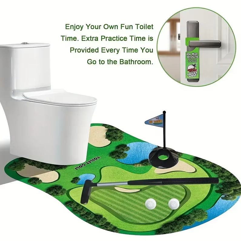 mini toilet golf speelgoedset  - Party Games Golf recensie en prijs