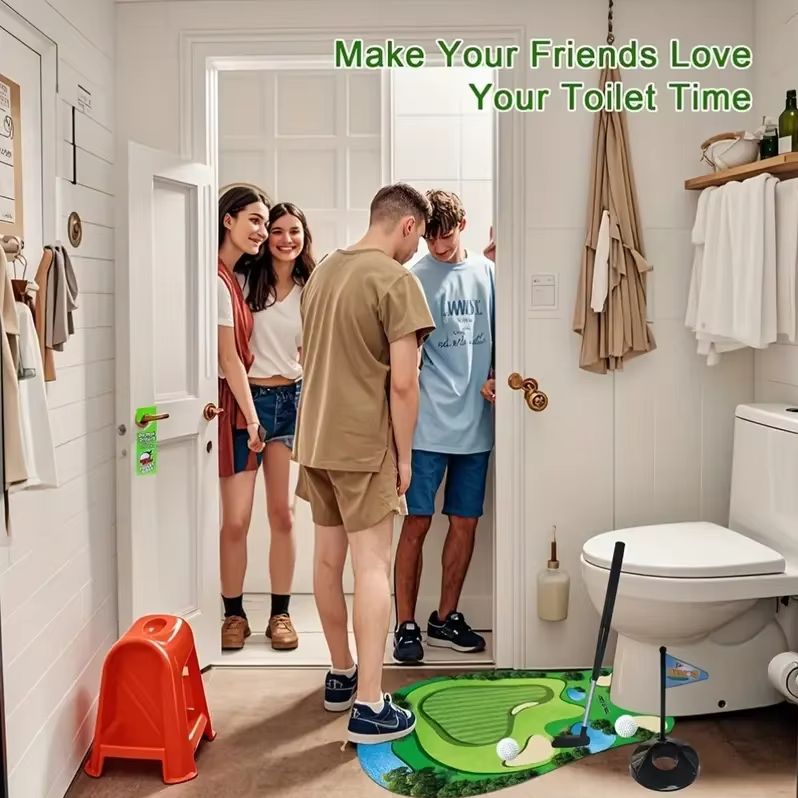 mini toilet golf speelgoedset  - Party Games Golf recensie en prijs