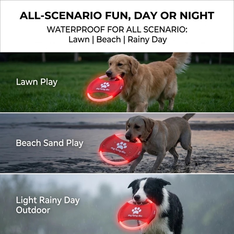 LED Glow Hondenfrisbee, USB Op - Frisbee Freestyle Disc recensie en prijs