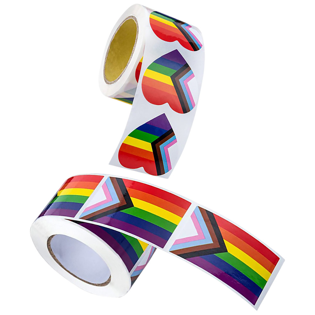 2 rollen Rainbow Pride-sticker - Party Games Easy recensie en prijs